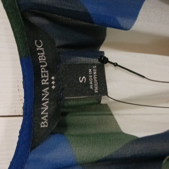 Banana Republic Factory dress - S - blue geometric pattern. Size xl also avail - Picture 2 of 13